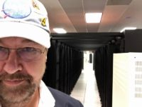 Dan in the Pleiades Supercomputing Center. #NASASocial