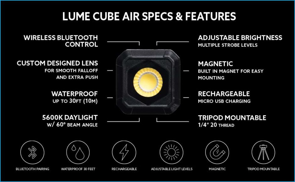 Lume Cube Air Specs and Features