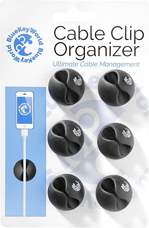 Blue Key World Cable Clip Organizer