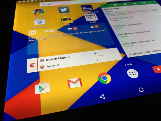 A Nexus 9 is running Android 6, Marshmallow