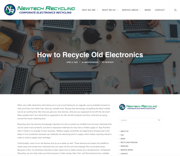 Newtech Recycling Rasmus Quote
