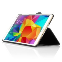 A Samsung Galaxy Tab S 8.4 sporting a Lexington case from Incipio